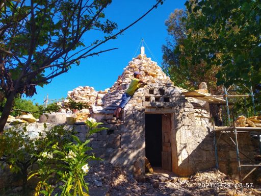 Re-doing the baby trullo cone