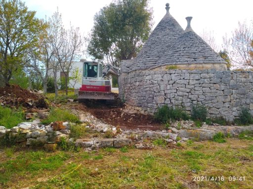 Digging around the baby trullo